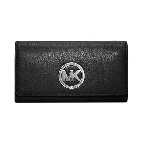 michael kors black and silver wallet